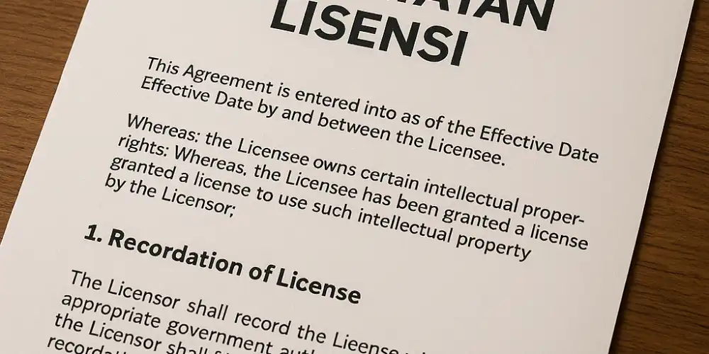perjanjian lisensi